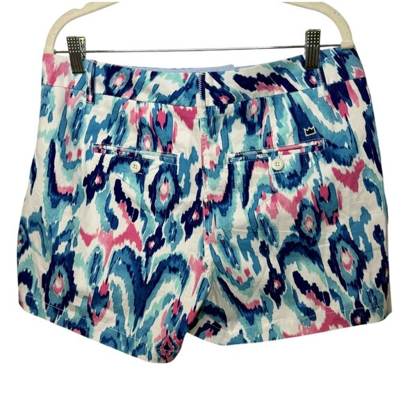 Crown & Ivy Caroline Shorts Women’s Size 10 Multicolor Ikat Print - Picture 4 of 12